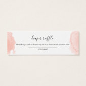 水彩ハロウィンベビーシャワーオムツラッフル (裏面)