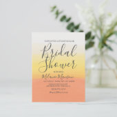 水彩ハロウィン キャンディコーン  ブライダルシャワー   ポストカード (スタンド正面)