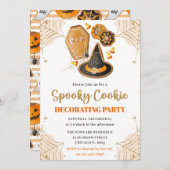 水彩ハロウィン クッキー デコレーション パーティー 招待状 (正面/裏面)