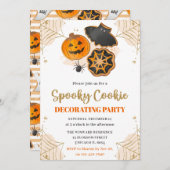 水彩ハロウィン クッキー デコレーション パーティー 招待状 (正面/裏面)