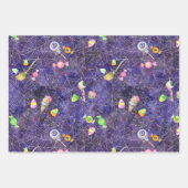 水彩ハロウィーントリートカボチャ彫り ラッピングペーパーシート (正面)