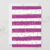 水彩ハロウィーン花赤ちゃんシャワー 招待状 (裏面)