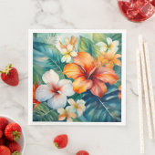 水彩ハワイアンガーデントロピカルハイビスカス (インサイチュ)