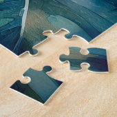 水彩ハワイアンガーデントロピカルハイビスカス ジグソーパズル (側面)