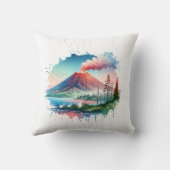 水彩ハワイ火山国立公園 クッション (裏面)