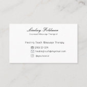 水彩ハンズマッサージセラピスト 名刺 (裏面)