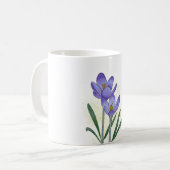 水彩ハンドク絵を描ロカス花 コーヒーマグカップ (正面左)