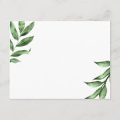 水彩ハンドグ絵を描ロリー結婚ズ エンクロージャーカード (裏面)