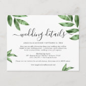 水彩ハンドグ絵を描ロリー結婚ズ エンクロージャーカード (正面)