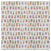 水彩ハンドサボ絵を描スパターン ファブリック (見本)