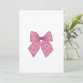 水彩ハンドパッ絵を描ク可愛い弓 招待状 (スタンド正面)