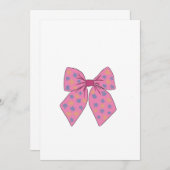 水彩ハンドパッ絵を描ク可愛い弓 招待状 (正面/裏面)