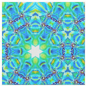 水彩ハンドモノグラ絵を描ムグリーン抽象芸術 ファブリック (クローズアップ)