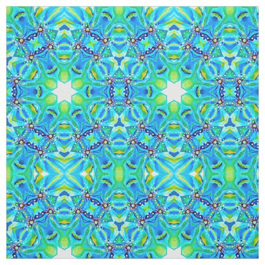 水彩ハンドモノグラ絵を描ムグリーン抽象芸術 ファブリック (見本)