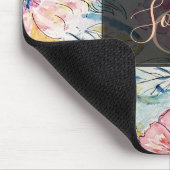 水彩ハンド絵を描フローラデザイン マウスパッド (コーナー)