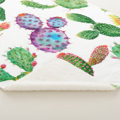 水彩ハン絵を描ド熱帯サボテン。シームレス  シェルパブランケット (3/4)