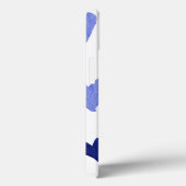 水彩ハートが青く染まる Case-Mate iPhoneケース (裏面 / 右)