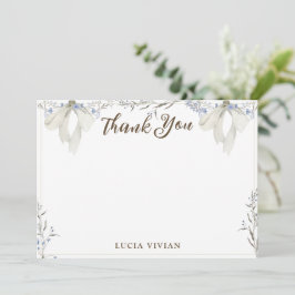 水彩ハートとさくらんぼオントップサンキューカード サンキューカード