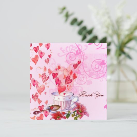 水彩ハートと花 (スタンド正面)