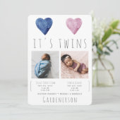 水彩ハートの双子発表 案内状 (スタンド正面)