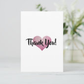 水彩ハートサンキューカード サンキューカード (スタンド正面)