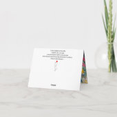 水彩ハートサンキューグリーティングカード サンキューカード (裏面)