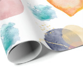 水彩ハートスタイル ラッピングペーパー (ロールコーナー)