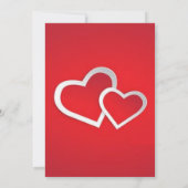 水彩ハートズリトルスイートベビーシャワー 招待状 (裏面)