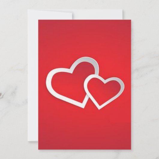 水彩ハートズリトルスイートベビーシャワー 招待状 (裏面)