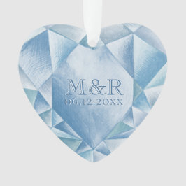 水彩ハートダイヤモンド60周年記念 オーナメント