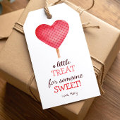 水彩ハートドット付きスクールトリートメッセージカード ギフトタグ