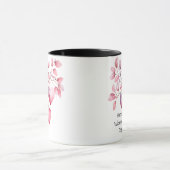 水彩ハートハッピーバレンタインデーカスタムマグカップ マグカップ (中央)