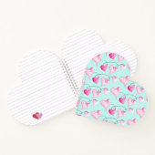 水彩ハートバレンタインデー ノートブック (内部)