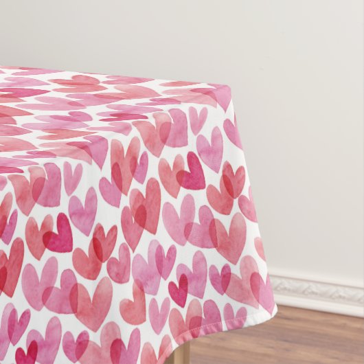 水彩ハートパターン テーブルクロス (インサイチュ)