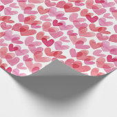 水彩ハートパターン ラッピングペーパー (角)