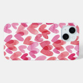 水彩ハートパターン Case-Mate iPhoneケース (裏面 (横))