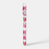 水彩ハートパターン iPhone 15ケース (左側面)