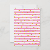 水彩ハートファッション女の子 サンキューカード (裏面)