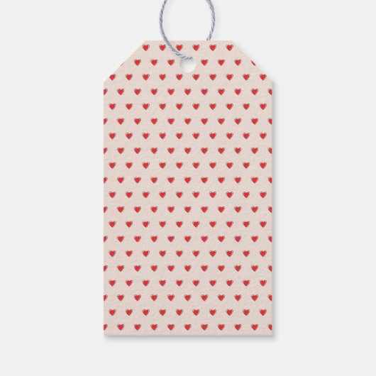 水彩ハートブライダルシャワーありがとう ギフトタグ (裏面)