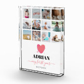 水彩ハートベビー初年度フォトコラージュ フォトブロック (右)