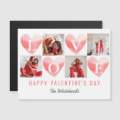 水彩ハートラブフォトコラージバレンタイン (正面/裏面)