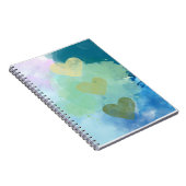 水彩ハート仕訳帳 ノートブック (右側)