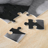 水彩ハート写真バレンタイン ジグソーパズル (側面)