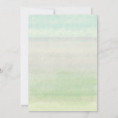 水彩ハート及びフローラフレームブライダルシャワー 招待状 (裏面)