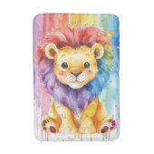 水彩ハート形ラカラフルオン バスマット (正面縦)