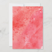 水彩ハート招待状 招待状 (裏面)