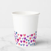 水彩ハート紙カップ 紙コップ (裏面)