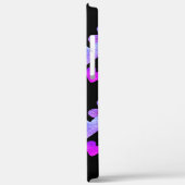 水彩ハート紫ピンクはっきりしたモノグラムの Case-Mate iPhoneケース (裏面 / 左)