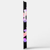 水彩ハート紫ピンクはっきりしたモノグラムの Case-Mate iPhoneケース (裏面 / 左)