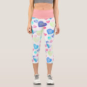 水彩ハート カプリレギンス (正面)